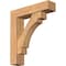 Ekena Millwork Merced Block Smooth Bracket w/ Offset Brace, Western Red Cedar, 7 1/2"W x 32"D x 36"H BKT0806X32X36MRC05SWR - alternate 1